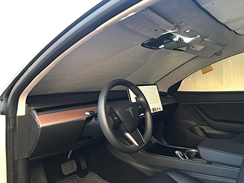 HeatShield, The Original Windshield Sun Shade, Custom-Fit for Tesla 3 Sedan 2018, 2019
