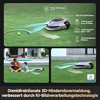 DREAME A2 1200 Mähroboter – kabellos ohne RTK, für Flächen bis zu 1200 m², mit 360° 3D-LiDAR & KI-Vision, Steigfähigkeit bis zu 50% (26,5°), u-förmiger Mähpfad, 5 cm EdgeMaster-Präzisionsschnitt – Ansicht 4