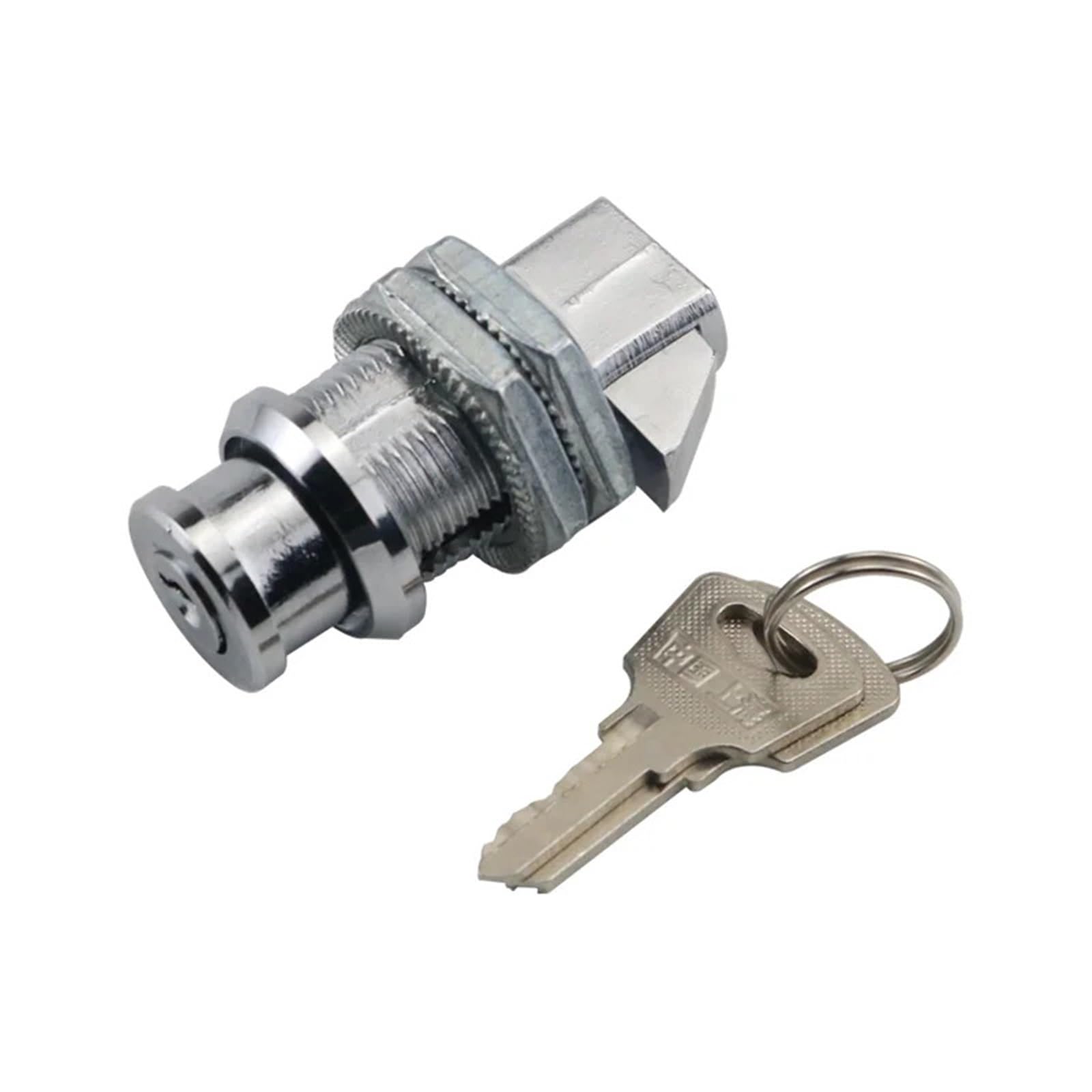 Zinklegierung Presstyp Zylindrisches Kollisionsschloss for Schaltschränke Multi-Spezifikationsschloss 1St(Chromium with lock)
