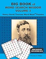 Big Book of Word Search Wisdom Volume 3: Henry David Thoreau Word Maze Puzzles 1795214406 Book Cover