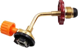 Jiakalamo Camping Butane Cylinder Refill Pressure Adapter,Butane Bottle Connector Fitting Adapter for Gas Recharge