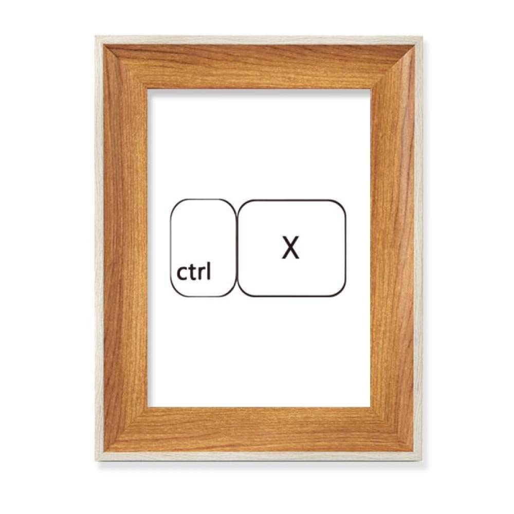 Cadre de photo en bois de bureau et affichage tableau art peinture symbole Ctrl