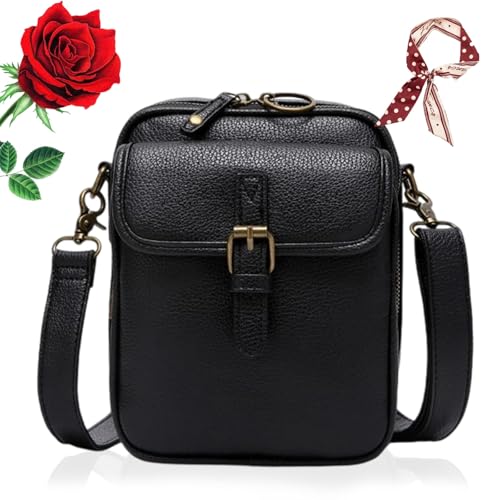 RJDJ Enjoyaitlife Crossbody Bag for Women, Forcipower Crossbody Bag, Fashion Multi-layer Women's Leather Bags, Waterproof