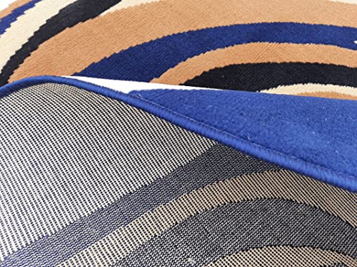 Image of Home Decore Acrylic Carpet for Your Living Room & Drawing Room Aywhere in Your Home (180X240 Blue Colour)- 6x8 Feet