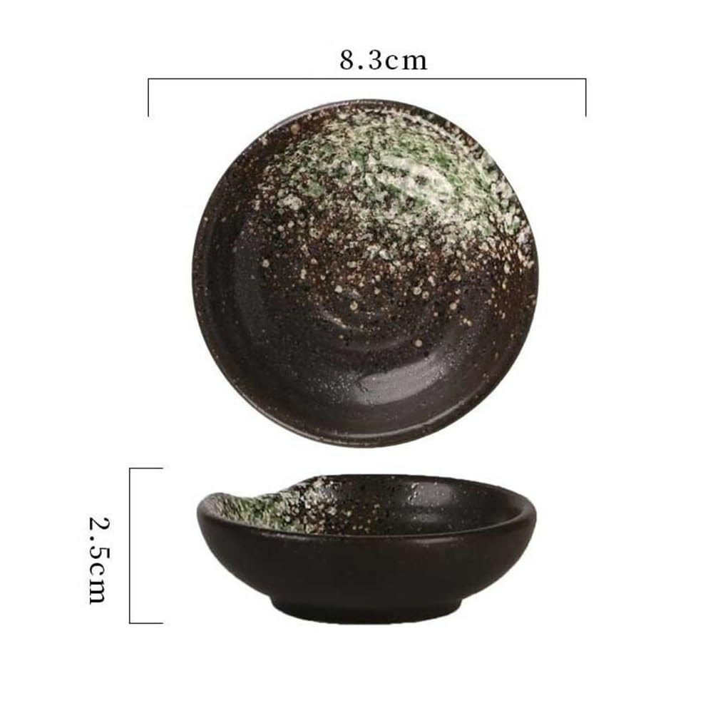 Miseczki do maczania, Ceramiczne miseczki do sosu, talerze do sushi, zastawa stołowa, miska na przyprawy, ocet sojowy, deser, 1 szt.