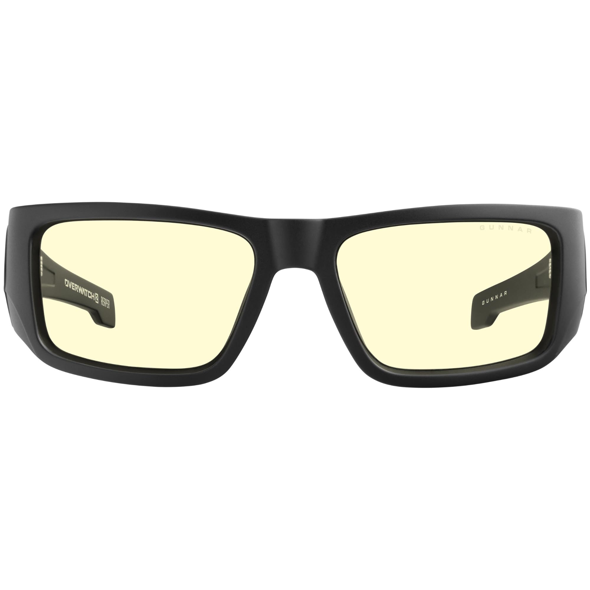 Gunnar Occhiali da gioco e per computer- Reaper -Colore montatura: Black Ash,Tinta lenti: Amber (Blocca il 65% della luce blu e il 100% della luce UV)-Occhiali bloccanti la luce blu