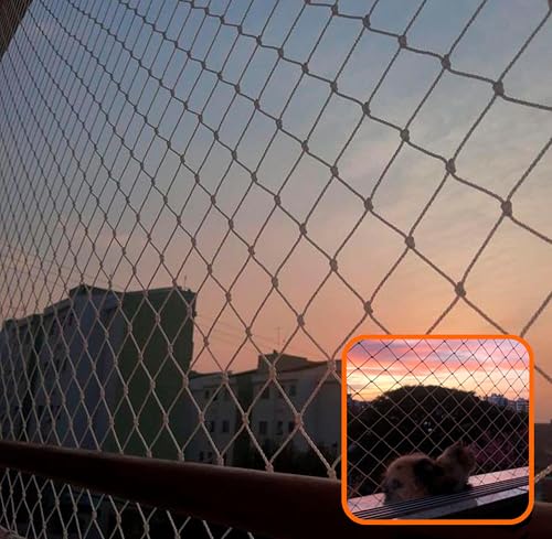 Kit Tela De Proteção De Janela Gatos e Crianças 1m X 1m COMPLETO (Areia (Bege))