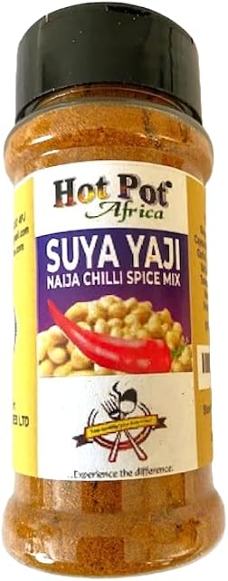 Hot Pot Africa Suya Spice | Yaji, Pepper Spice Mix | Chilli Seasoning 60g