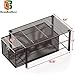 Deco Brothers Stackable Pull Out Cabinet Sliding Basket with Dividers, Large, Bronze