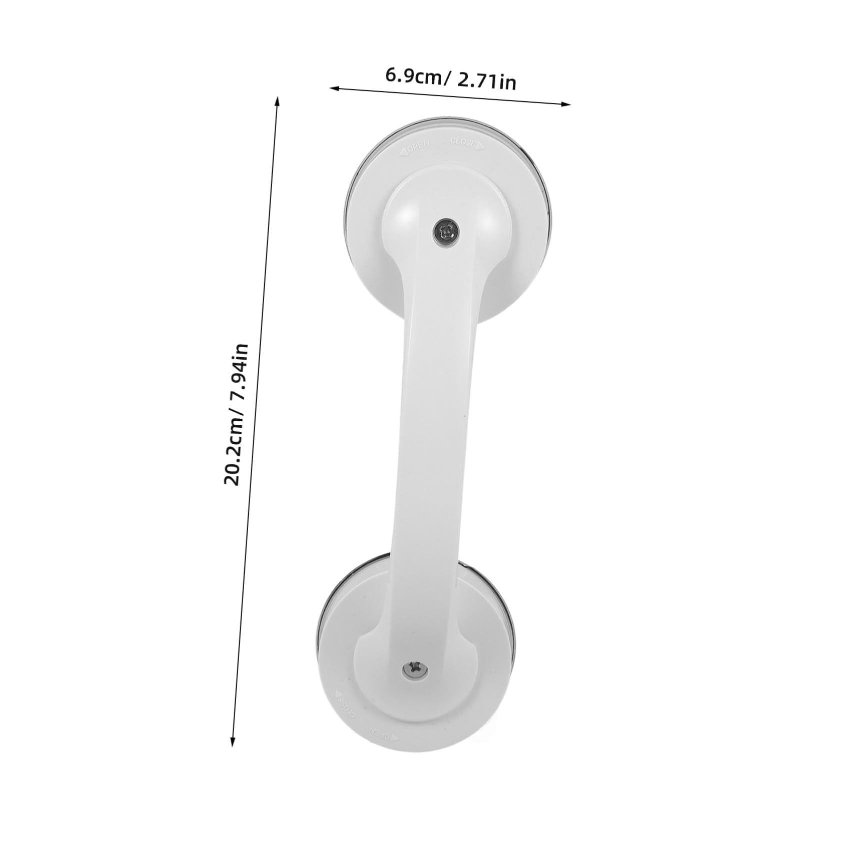 FRCOLOR Bathroom Accessories Suction Cup Armrest Grab Bar for Showers Toilets Anti-Slip Handle