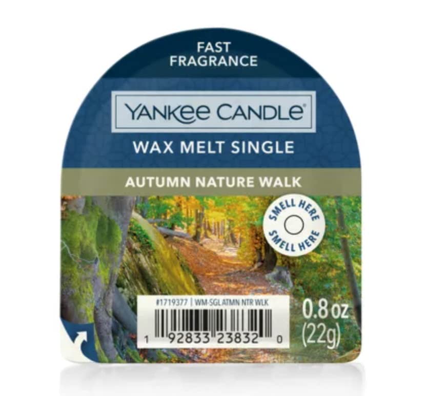 YANKEE CANDLEAutumn Nature Walk Fast Fragrance .8oz Wax Melt Singles