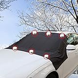 Diese Windschutzscheibenabdeckung funktioniert wie eine Decke. Mit dieser Abdeckung an Ihrem Auto wird es das Kratzen und Abbürsten von Schnee von Ihrer Windschutzscheibe an kalten Morgen verhindern. Entfernen Sie einfach die Abdeckung von Ihrer Windschutzscheibe und schütteln Sie Schnee, Eis oder Blätter für eine saubere Windschutzscheibe.