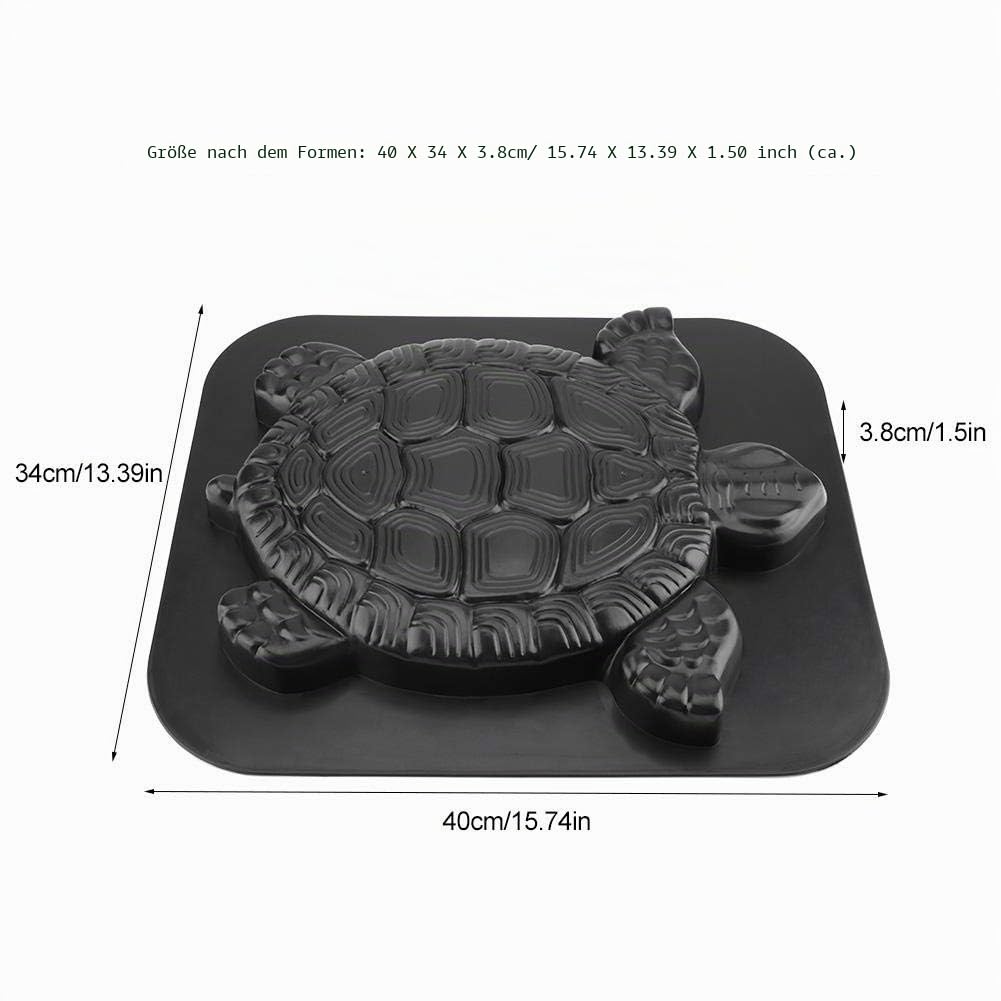 FTVOGUE Schildkröte Trittstein Form Pflastersteine Gehwegform Beton Form Garten Rasen Weg Pflaster Gehweg