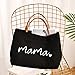 kifasyo Mom Mama Bag Mother Gifts Momlife Tote for Hospital, Shopping, Beach, Travel