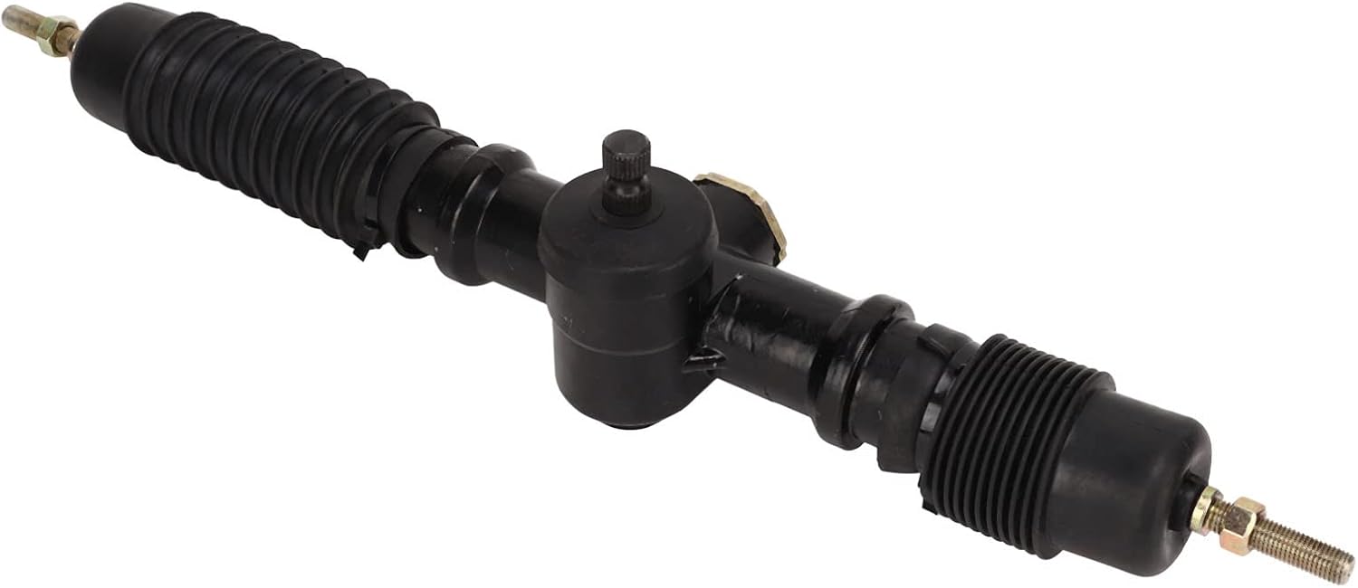 Power Steering Gear Rack Pinion Assy, Go Kart Steering Rack Power And Pinion 30T Polished Steel Alloy Rubber for DIY 110‑250 Go Kart Karting ATV UTV