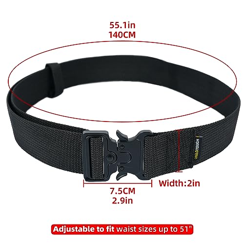 Melotough WB006-BLACK 2 Inch Nylon Web Work Tool Belt thumb #1