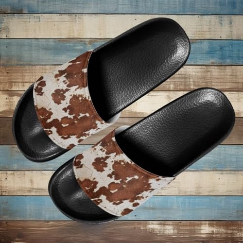 Image of Footwear for Mens Open Toe Athletic Sandals Anti-Slip Sole Slide Sandals Pillow House Flat Shoes Comfortable Slip On Slippers for Indoor & Outdoor