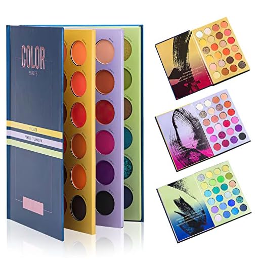 Paleta de Sombras de Ojos, HONGHCL 72 colores Kit Sombras de Ojos de Mate Brillante, Sombra para Ojos de Alta Pigmentación, Sin Polvo para Moscas, Accesorios de Maquillaje Profesional para Atuendos Ahumados,Diario,Principiantes