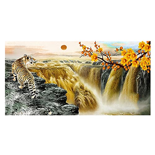 Broderie Diamond Painting Complet cascade pour sublimer le mur du salon