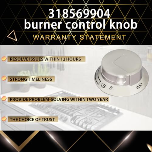 Radinglin 2024 Upgrade 318569904 Cooktop Burner Control Knob*5 For Frigidaire Electrolux Range Control Knob thumb #6