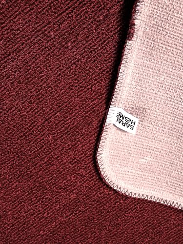 Image of SARAL Home Multiuse Combo Pack of 2Pc | Polyester Door Mat 45x60 & Runner Floor Mat 43x120| Anti-Skid | Modern Design
