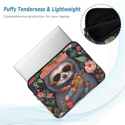 Funda para portátil de 13-14 pulgadas con diseño floral impermeable miniatura 5
