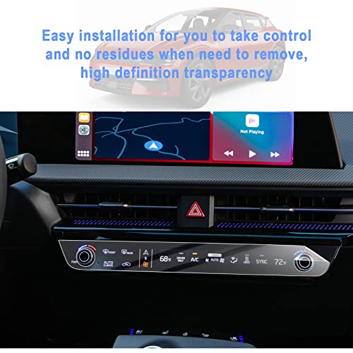 Luwu 2022 2023 K-Ia Ev6 Screen Protector 2022 Ev6 Climate Screen Protector Foils Display Pet Plastic Anti-Scratch 2023 Ev6 Touchscreen Protective Film K-Ia Ev6 Air Conditioner Film 2022 K-Ia Ev6 Accessories 2Pcs #TOP2