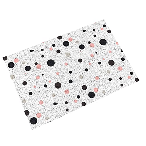 Polka Dot Printed Pvc Doormat,Non-Slip Durable Welcome Mats Outdoor Entryway Door Mat Rug For Indoor Outdoor Entrances 24X16 In #TOP1