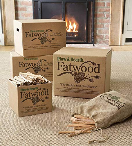 Plow & Hearth 35 Pound Box fire-Starter, Brown- Buy Online in United