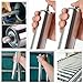 Conveyor Belt Rollers, 5 Pack Industrial Rollers with Bearings, Stainless Steel Replacement Rollers for Woodworking, Factory Warehouse(Silver-32mm,350mm)