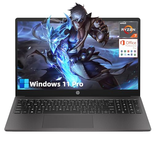 HP 2025 15.6�C���` FHD �r�W�l�X�m�[�g�p�\�R���AAMD Ryzen 7 7730U (32GB RAM | 1T SSD)�A�e���L�[�A�E�F�u�J�����AWi-Fi 6�AHDMI�AWindows 11 Pro&MS Office Lifetime