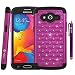 Galaxy Avant Case, Style4U Galaxy Avant Studded Rhinestone Crystal Bling Hybrid Armor Case Cover for Samsung Galaxy Avant G386 with 1 Stylus [Purple / Black]