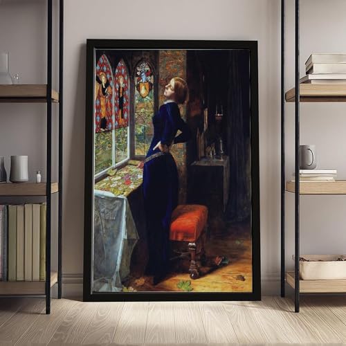 Impression sur toile Mariana de John Everett Millais pour décoration murale