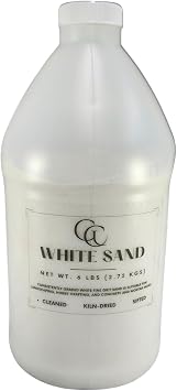 White Sand, 80-100 mesh, Fine Sand for Zen Garden, Resin Incense Burner, Smudge Bowl, Ritual Incense, Sensory Bin Table, Mandalas, Craft Sand,DIY Painting, Acrylic Texture Painting 6 lbs