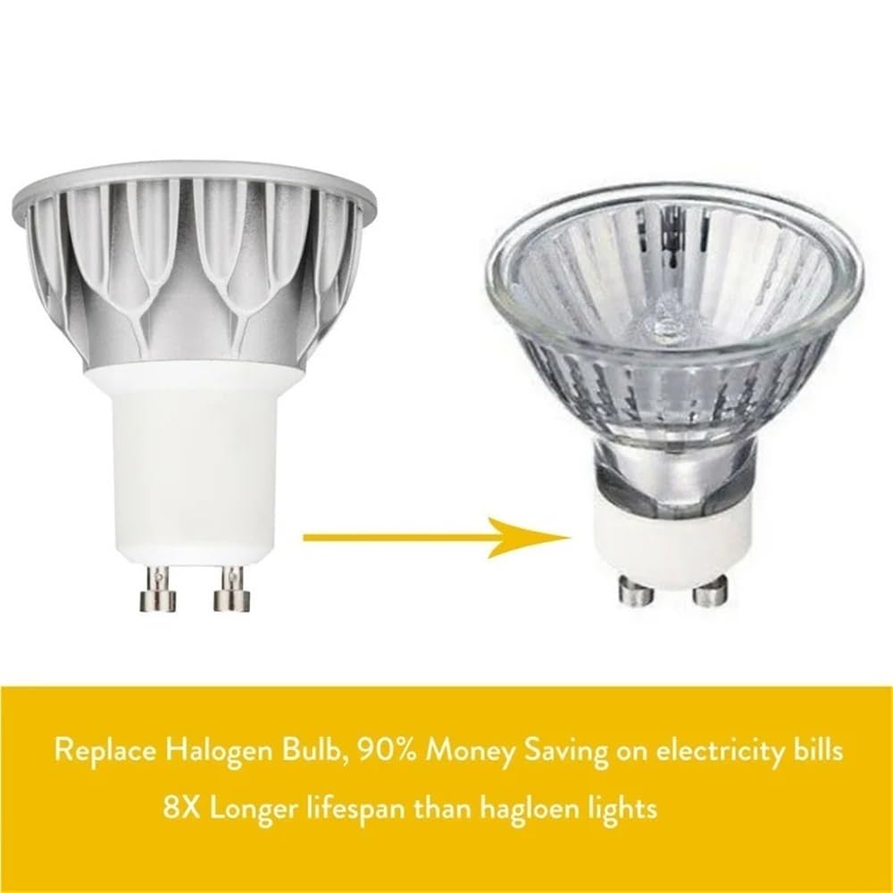 Bombillas para el hogar, Paquete de 10, focos LED COB, CA 110 V, GU10/E27/GU5.3, 5 W, Regulables, ángulo de Haz de 45 Grados, para decoración del hogar y la Oficina.