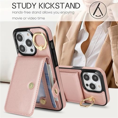 Étui iPhone 15 Pro Max beige avec support clapet pour les déplacements - 6