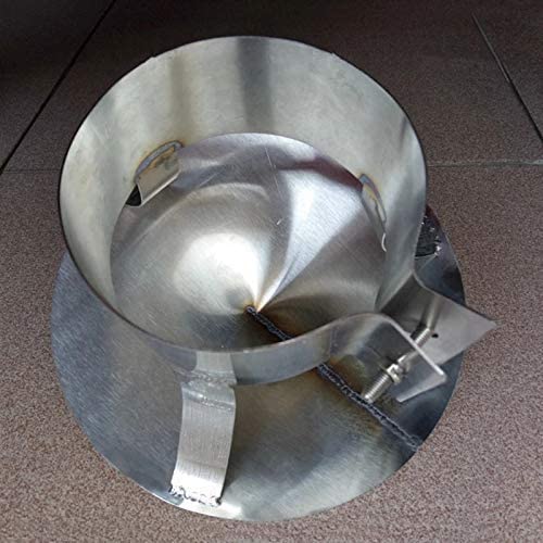 Protezione Anti-Uccelli, Tappo per Camino in Acciaio Inox, Adatto per Tipi di Camino, Coperchio per Pioggia e Neve, Protezione per Camino, 90 mm, 200 mm, 200 mm