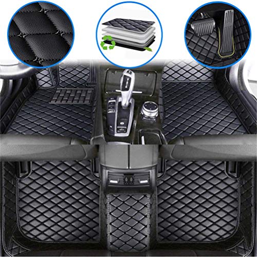 Auto Custom Floor Mats for FJ Cruiser 07-16 No fire Extinguisher Waterproof Leather Carpet Anti-Slip Full Surround Liners Black