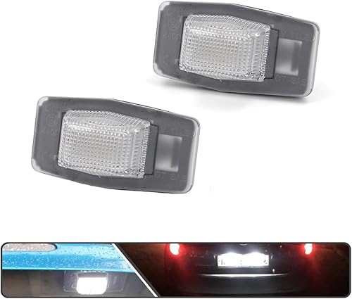 Miniatura 5 de 2 luces LED de matrícula para Mazda Miata MX-5 1999-2005Protege 99-03Protege5 02-03 alimentado por SMD xenón blanco LED de alta potencia libre de