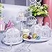 YOZATIA 50PCS Cross Favor Boxes, 2.2 x 2.2 x 2.2 Inches Baptism Favor Boxes with 50 Ribbons, for Party Birthday Christening favor(Cross)