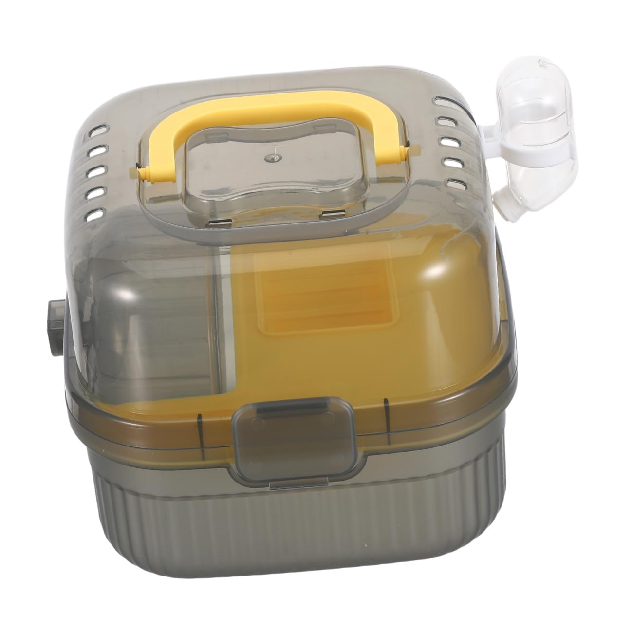 COLLBATH Trasportino per Piccoli Animali Doppio Strato Custodia Portatile per Criceti Porcellini Furetti Ventilazione Integrata Maniglia Pratica e Materiale Abs Sicuro per Viaggi e Uso