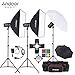 Produktbild Andoer MD-300 900W (300W * 3) Studio Strobe-Blitz-Licht-Kit mit Licht-Standplatz Softbox Lambency Unbrella Stall-Tür-Flash-Trigger-Tragetasche für Vid