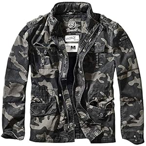 Brandit Homme Britannia Veste – Multicolore (Darkcamo 4), M