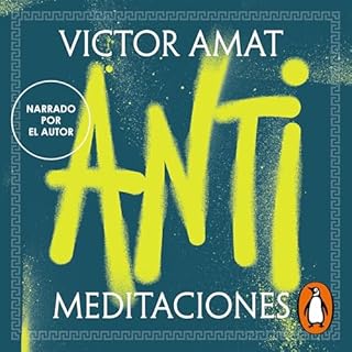 Diseño de la portada del título Antimeditaciones