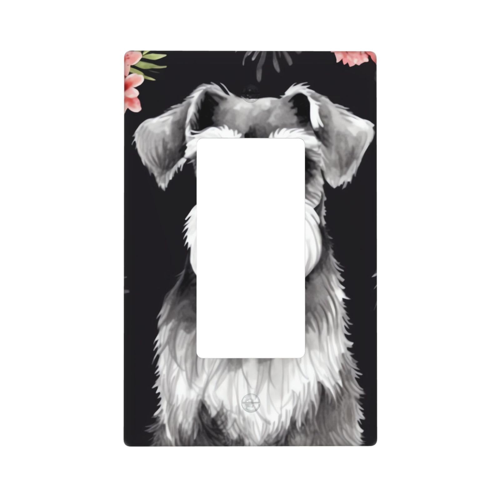 Kloph Style M Decorator Wall Plate 1 Gang Light Switch Covers Decorator Receptacle Outlet Covers Schnauzer Wall Plates For Electrical Outlets Plug Cover Single Rocker Switch Plates