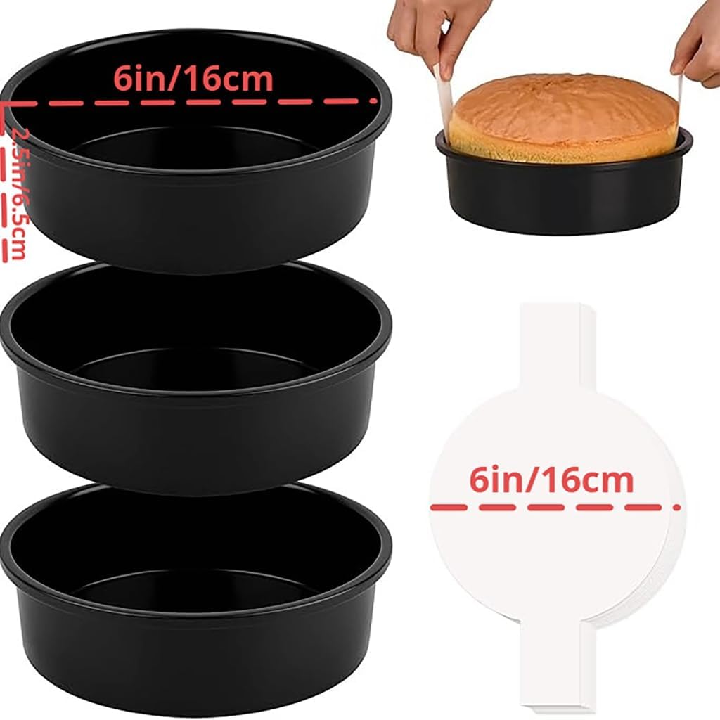 Multifuntional Cake Baking Molds Round Cake Pans Round Baking Pans Stainless Steel Texture Suitable for Kitchen Baking
