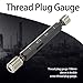 Hilitand Thread Plug, Thread Gauges Steel Gage Industrial Thread Plug Gauge,Feeler Gauge, Thread Gauges (M12*1.75)