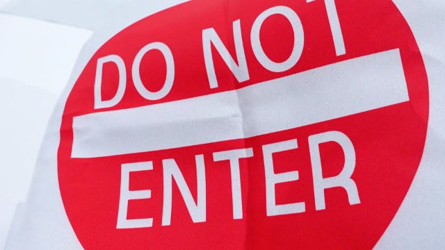 Buryeah 4 Pieces Door Guard Safety Banner 50 x 12 Inch