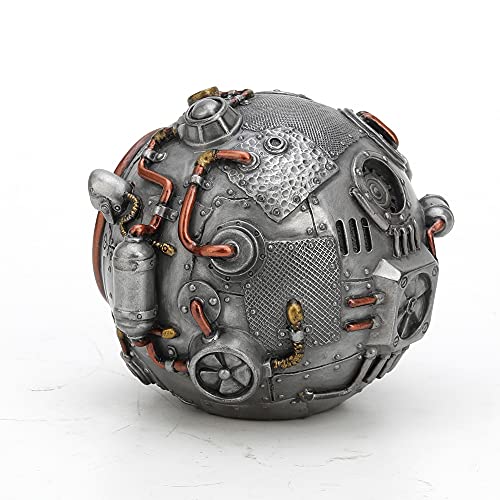 Estatua Steampunk Orb de Resina 3.38 pulg Veronese Design miniatura 4