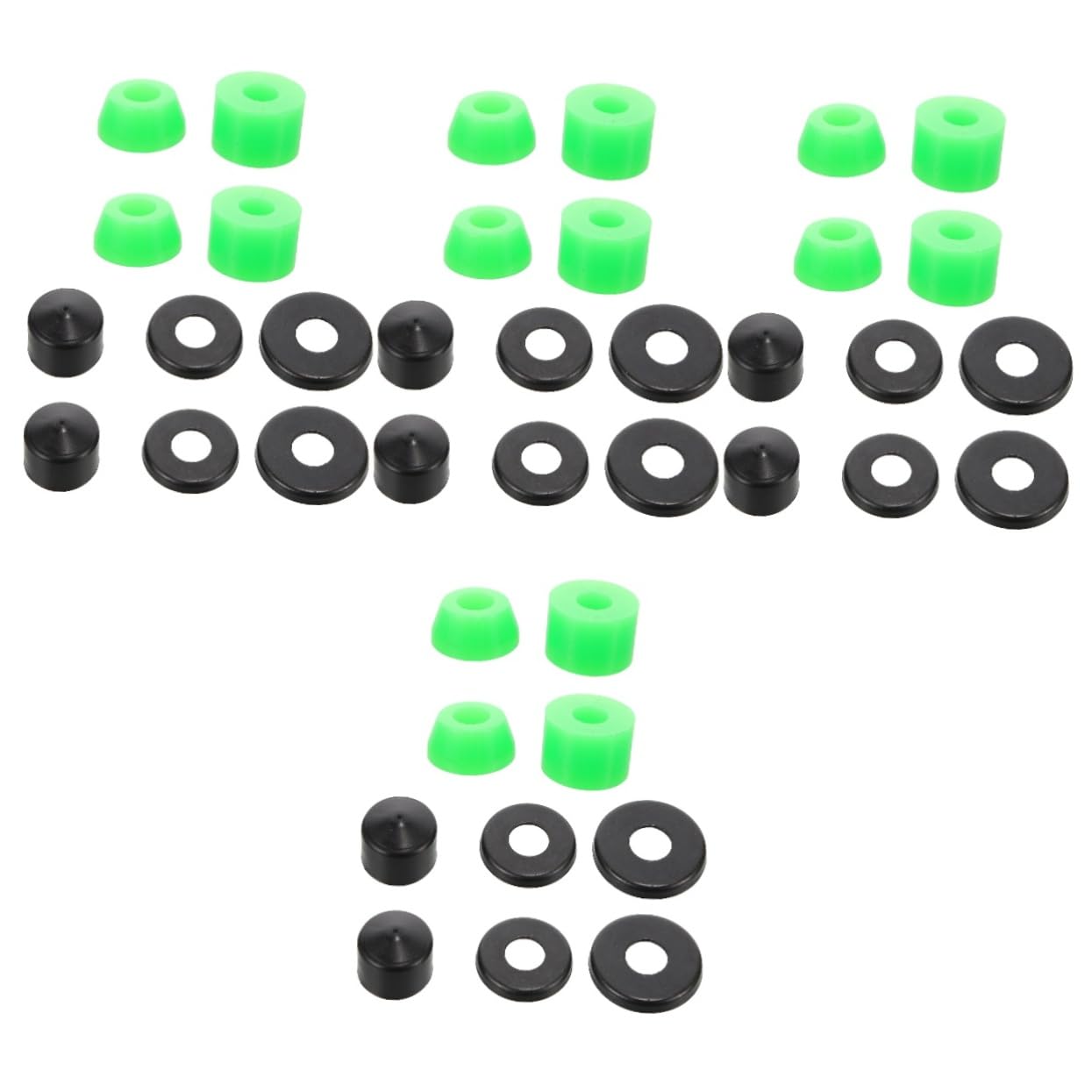 Happyyami 4 Sets Skateboard Trucks Replacement Parts Shockproof Pad Washer Bushings Set for Washers Skateboard